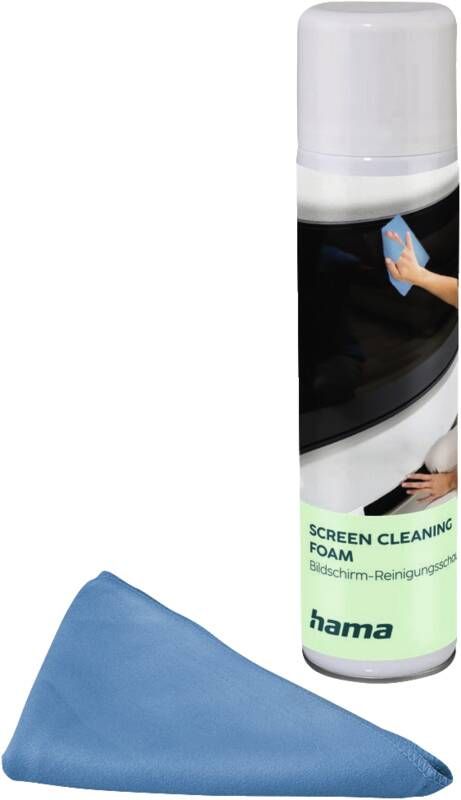 Hama 221095 Bildschirmreiniger, Schaum + Cloth, 400ml