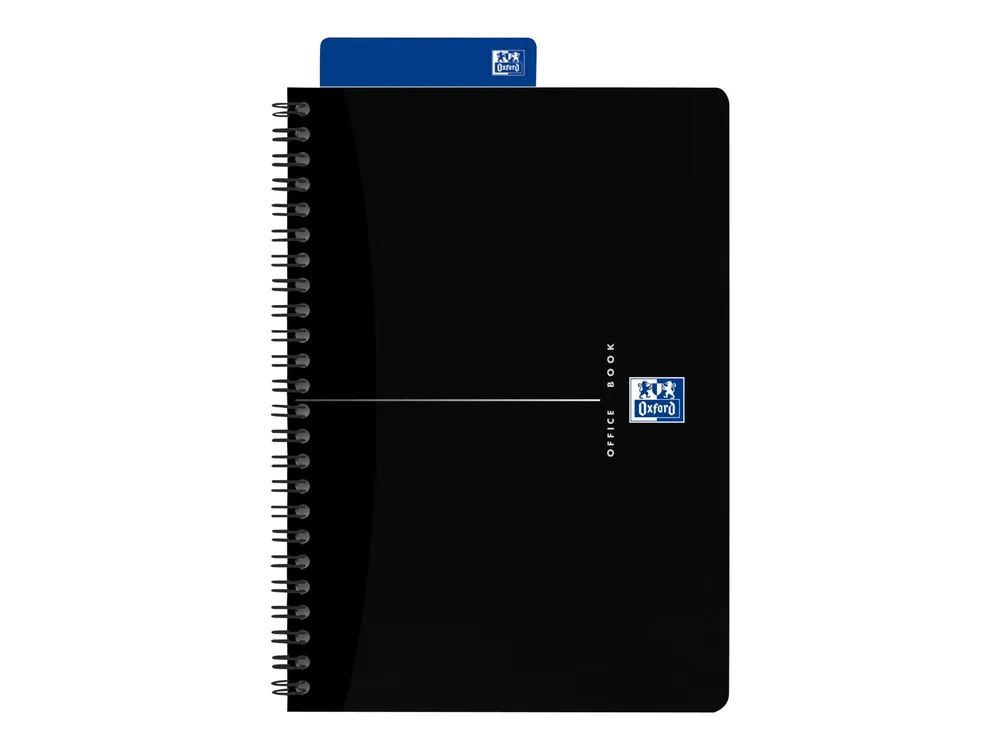 Oxford Office Smart Black - Notizbuch - drahtkammgebunden - A5 (148 x 210 mm)