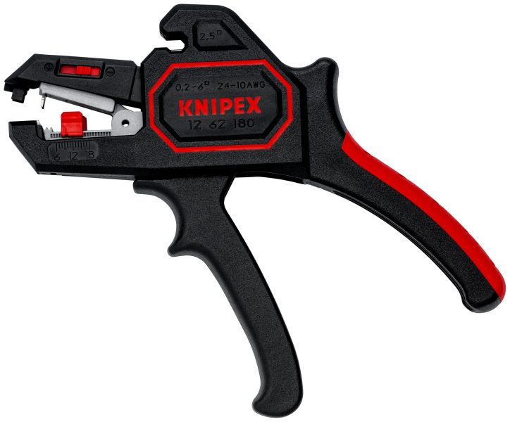 KNIPEX Automatische Abisolierzange, 180 mm,  0,2 - 6mm²
