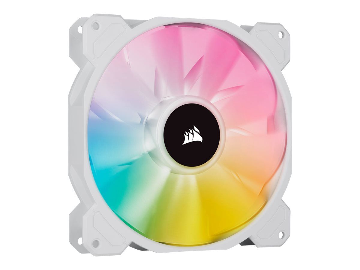 Corsair iCUE SP140 RGB ELITE - Gehäuselüfter - 140 mm - weiß (Packung mit 2)