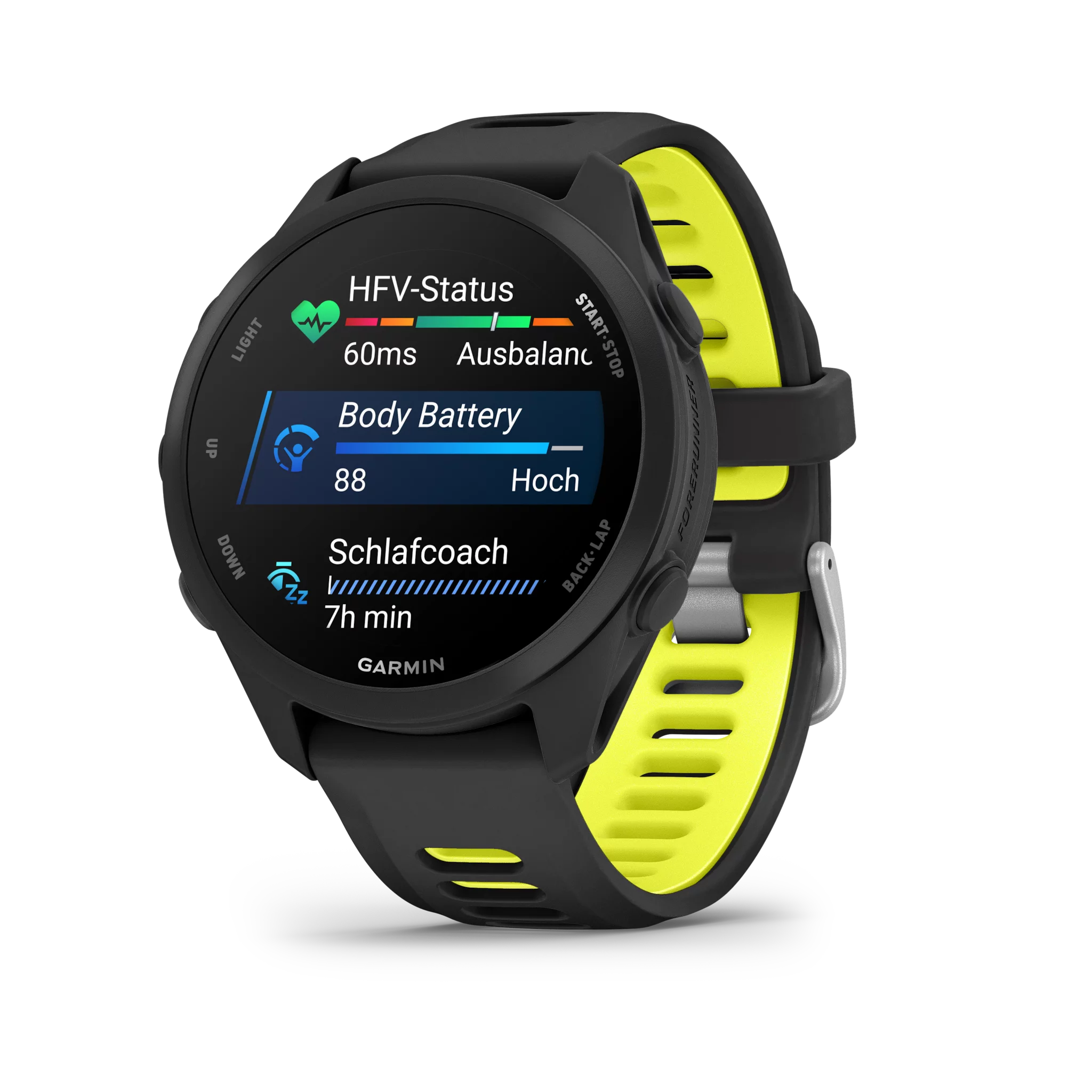 Garmin Forerunner 170 Schwarz mit Schnellwechsel-Silikon-Armband
