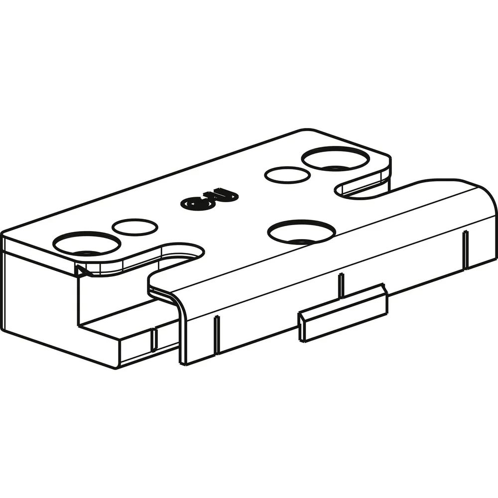 GU Schließplatte SE-Sicherheit für PVC, REHAU Euro Design, Stahl silber