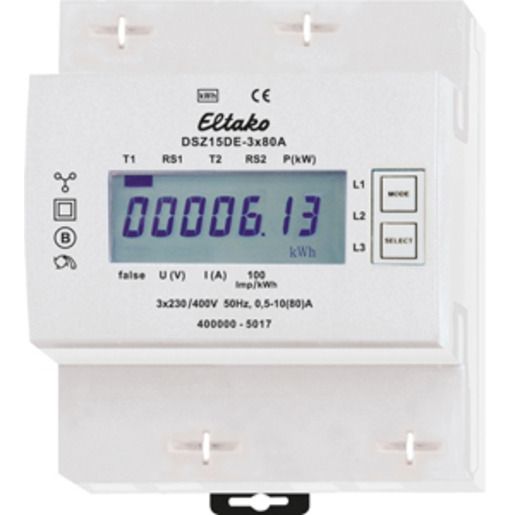 Eltako DREHSTROMZÄHLER UNGEEICHT / ELTAKO DSZ15DE-3X80A 28380615