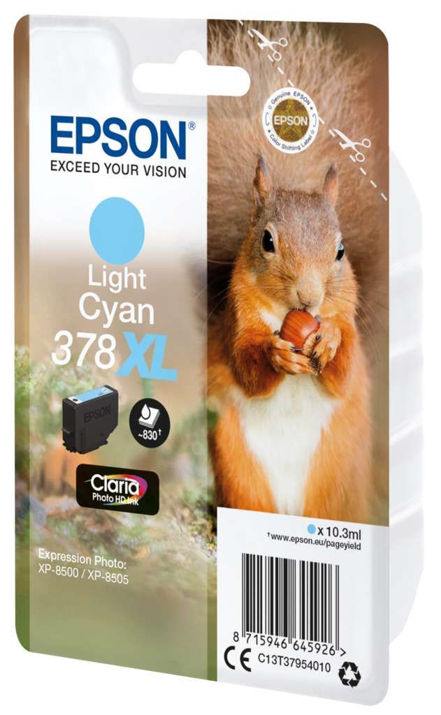 Epson 378 Tinte Eichhörnchen Single, XL, h.cyan
