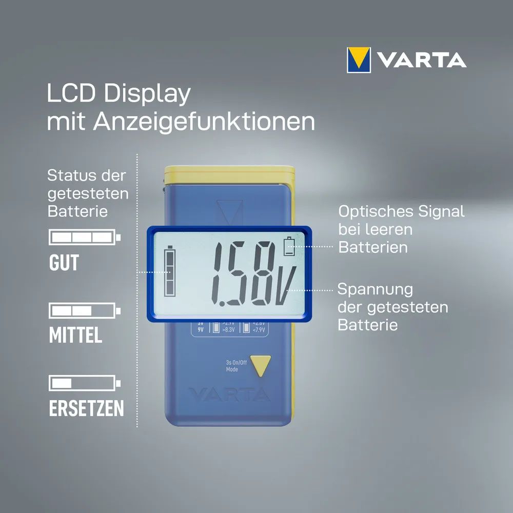 VARTA LCD Battery Tester