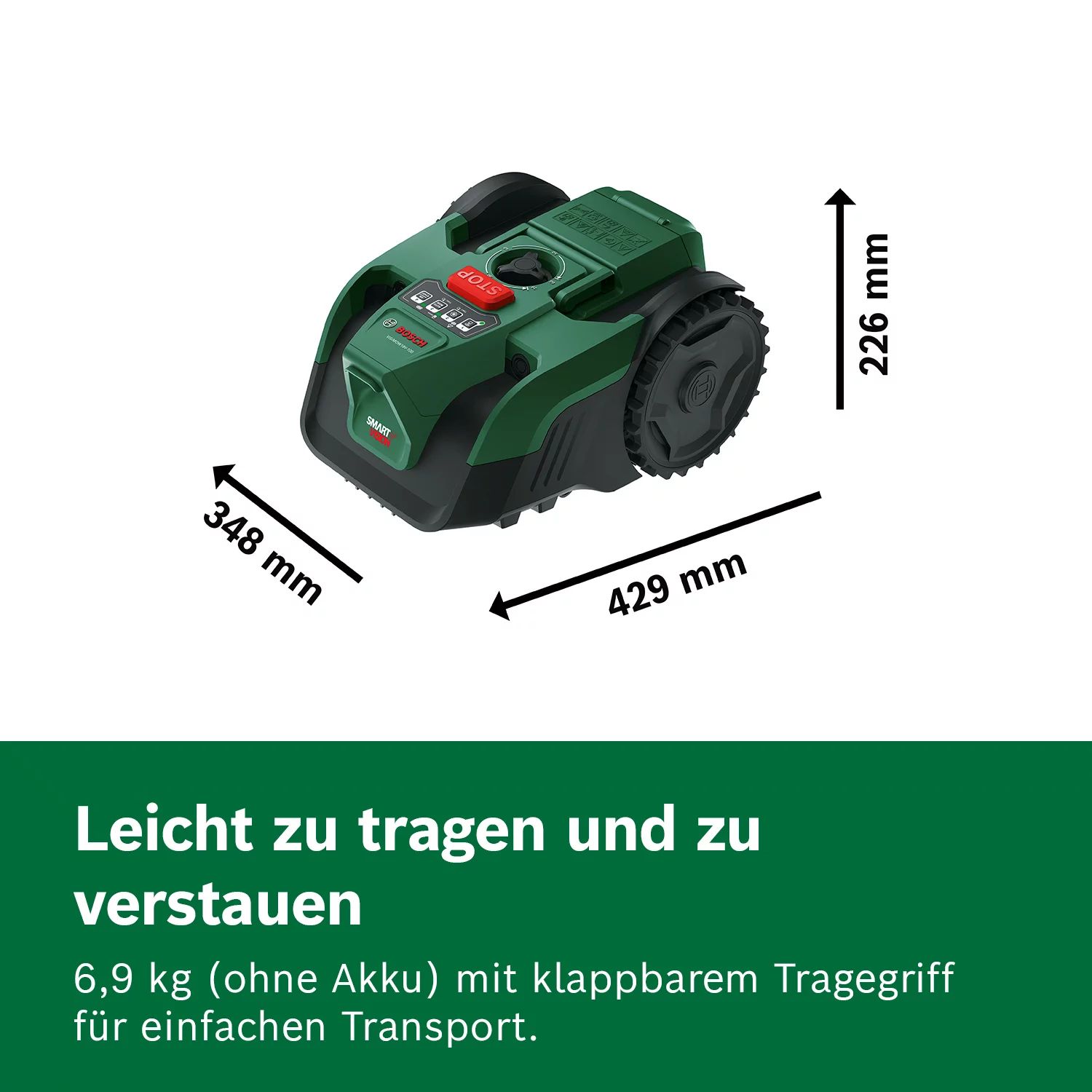 Bosch  VISIMOW18V-100 Akku-Mähroboter mit Zubehör - bis 100m²