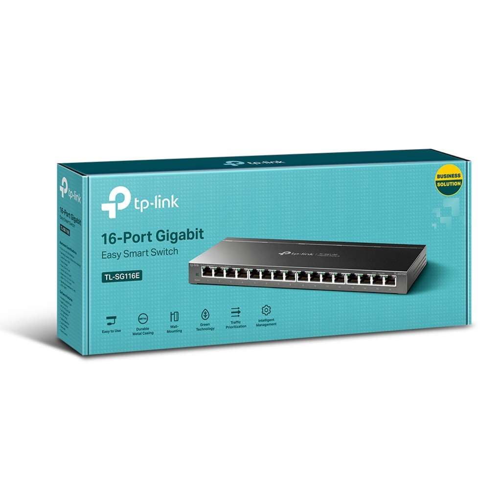TP-LINK TL-SG116E Unmanaged Pro - Switch - unmanaged