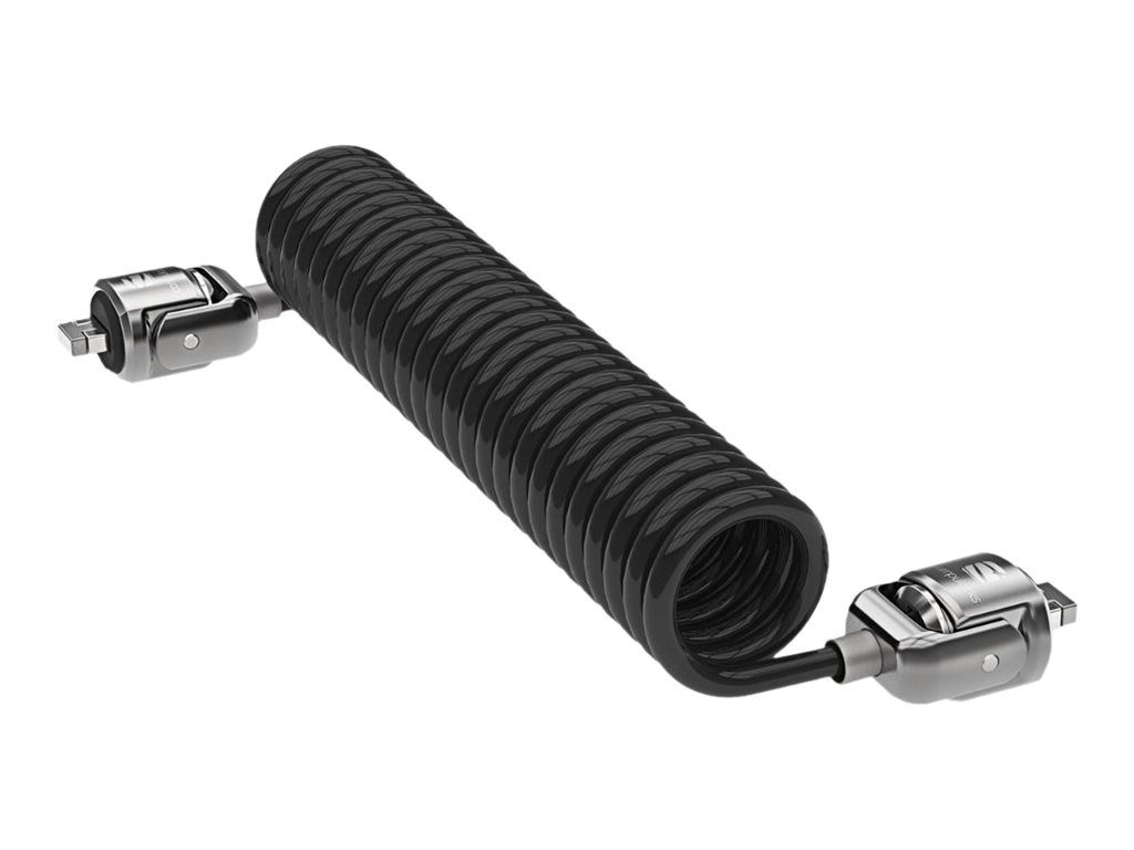 Compulocks Dual Head Coiled Keyed Cable Lock