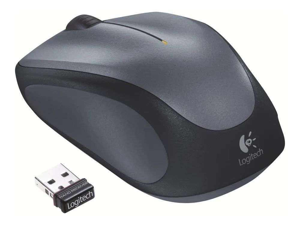 Logitech M235 - 2nd Generation - Maus - rechts- und linkshändig - optisch - kabellos - 2.4 GHz - kabelloser Empfänger (USB)