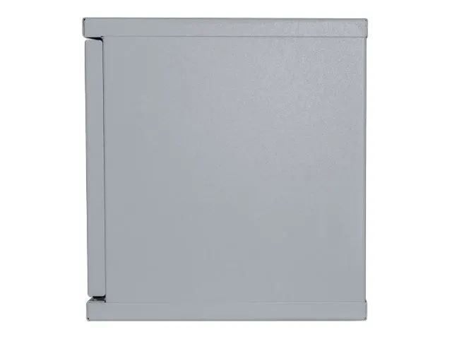 Intellinet Network Cabinet, Wall Mount (Standard), 6U, Usable Depth 265mm/Width 239mm, Grey, Assembled, Max 60kg, Metal & Glass Door, Back Panel, Removeable Sides, Suitable also for use on desk or floor, 10",Parts for wall install (eg screws/rawl plu