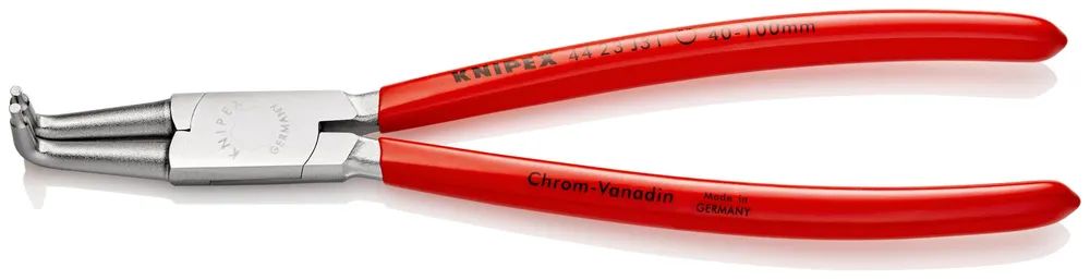 KNIPEX Sicherungsringzange für Innenringe in Bohrungen mit Kunststoff überzogen verchromt 215 mm