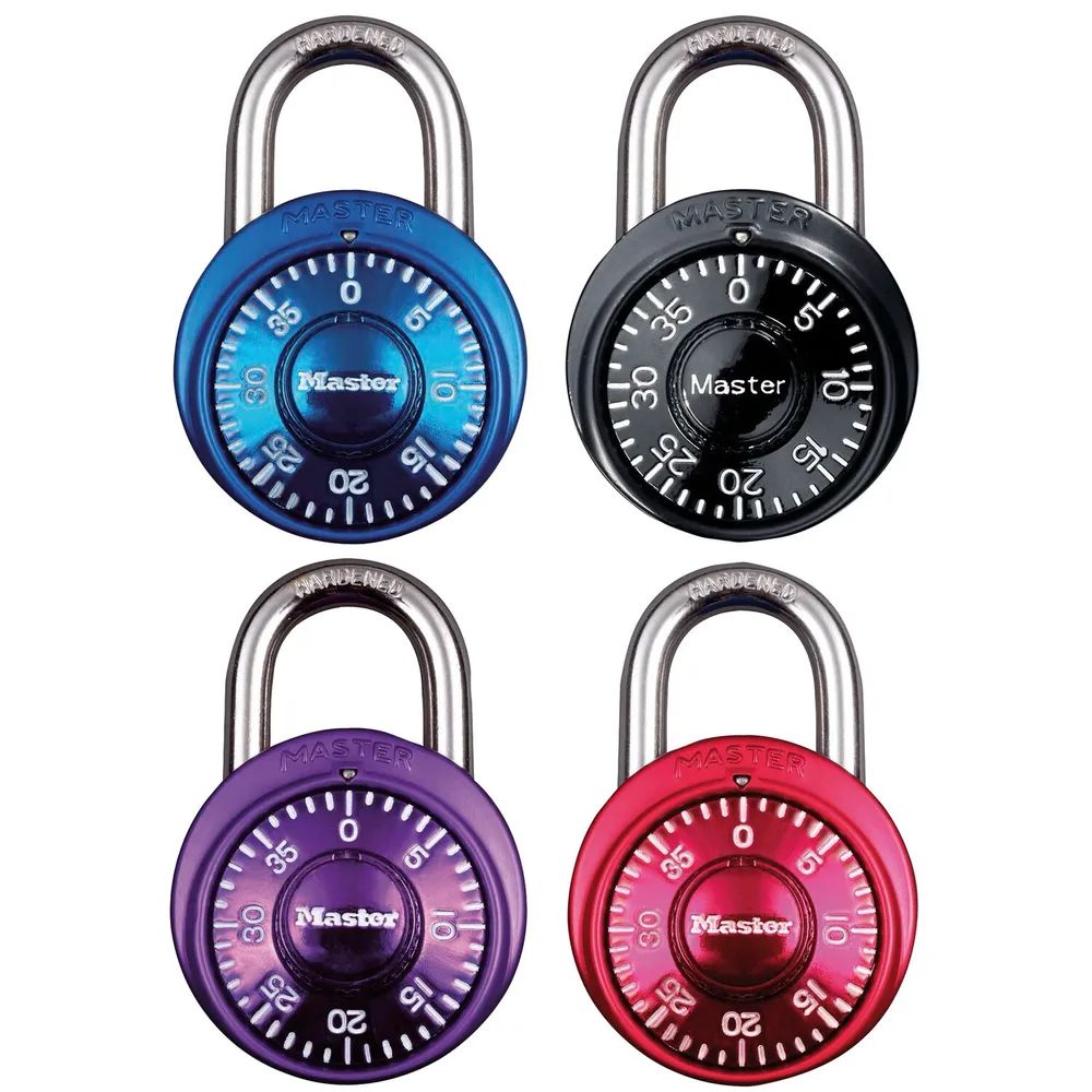 MASTER LOCK Vorhangschloss 1533 EURD Tresor Zahlenschloss, 40 mm, bunt, SB