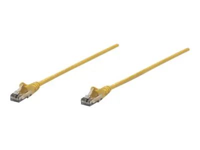 Intellinet Network Patch Cable, Cat6, 5m, Yellow, CCA, U/UTP, PVC, RJ45, Gold Plated Contacts, Snagless, Booted, Lifetime Warranty, Polybag - Patch-Kabel - RJ-45 (M)