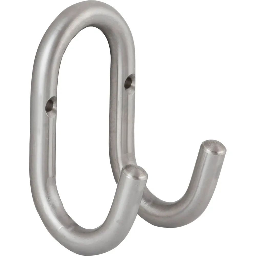 Pohl Mantelhaken Nora Breite 51 mm, Höhe 87 mm, Edelstahl unbehandelt