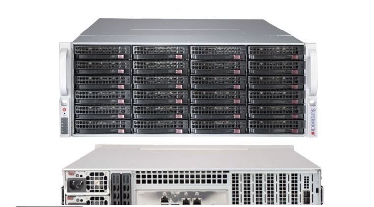 Supermicro 4U 36x3.5" hot-swap drive 2x1200W Speditionsversand - Gehäuse - ATX
