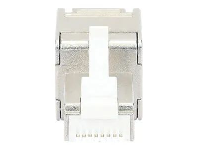 Intellinet Modular Plug Cat6a 10G Shielded Toolless RJ45 Modular Field Termination Plug, For Easy and Quick High-quality Cable Assembly in the Field, STP, for Solid & Stranded Wire, Gold-plated Contacts, Metal Housing - Netzwerkanschluss - RJ-45 (M)