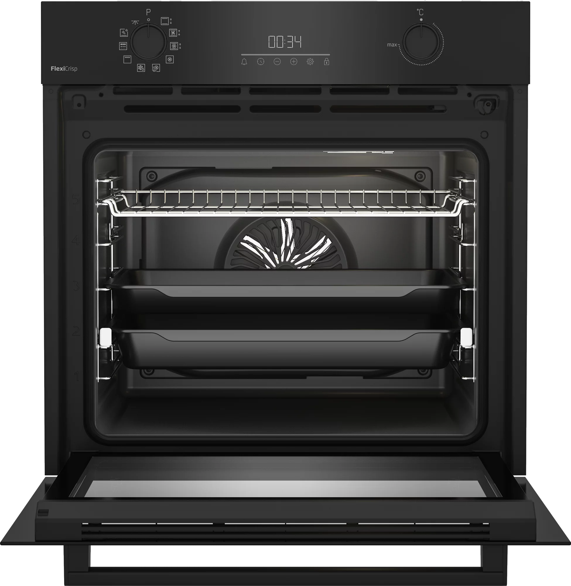 Beko BBIM17300BMPEF Multifunktionsbackofen mit Pyrolyse, Black