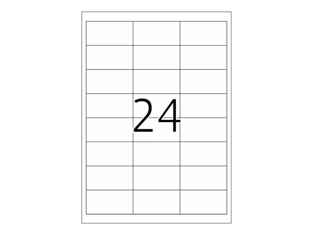 HERMA Premium - Papier - matt - permanent selbstklebend - weiß - 66 x 33.8 mm 2400 Etikett(en) (100 Bogen x 24)