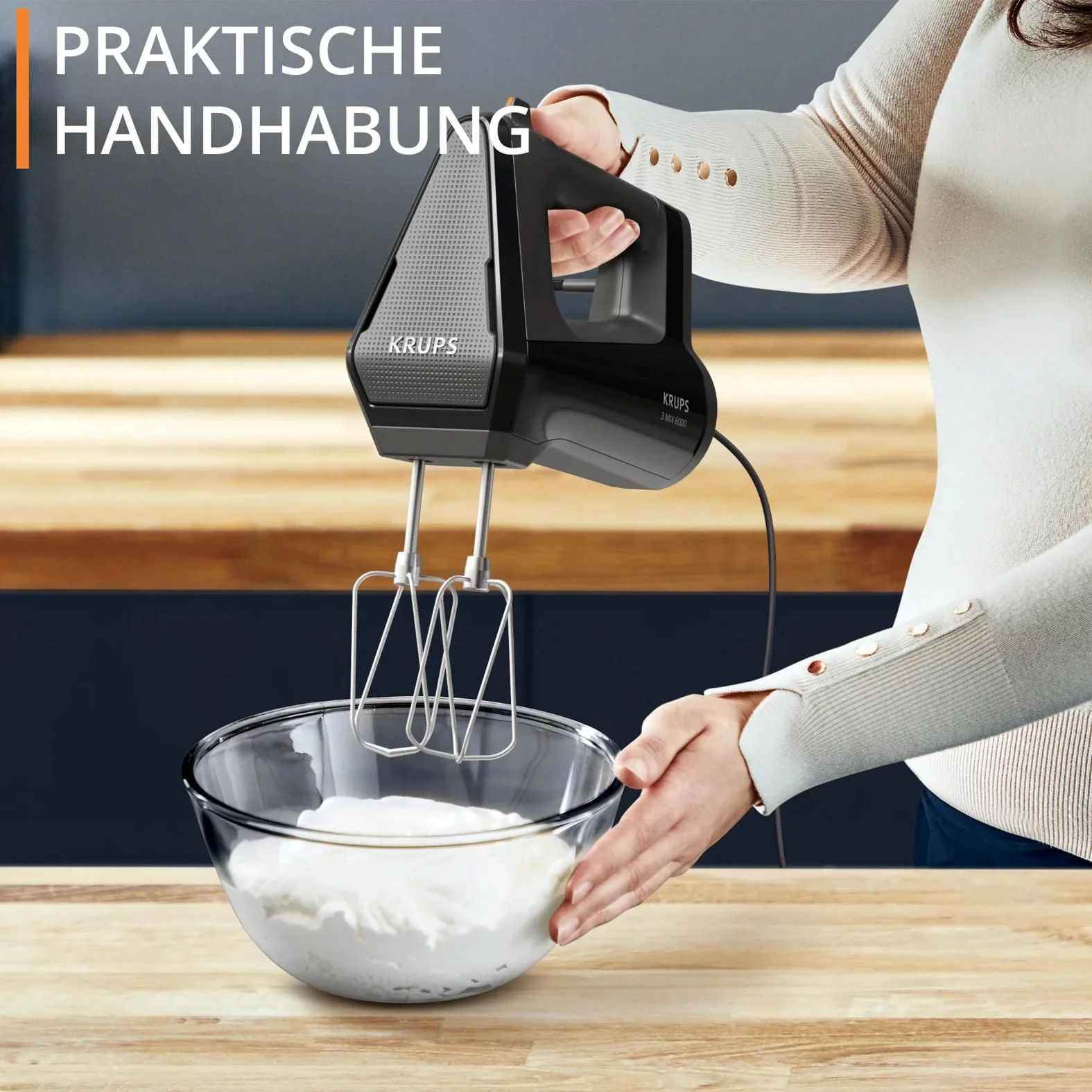 KRUPS 3MIX 6000 Handmixer - schwarz