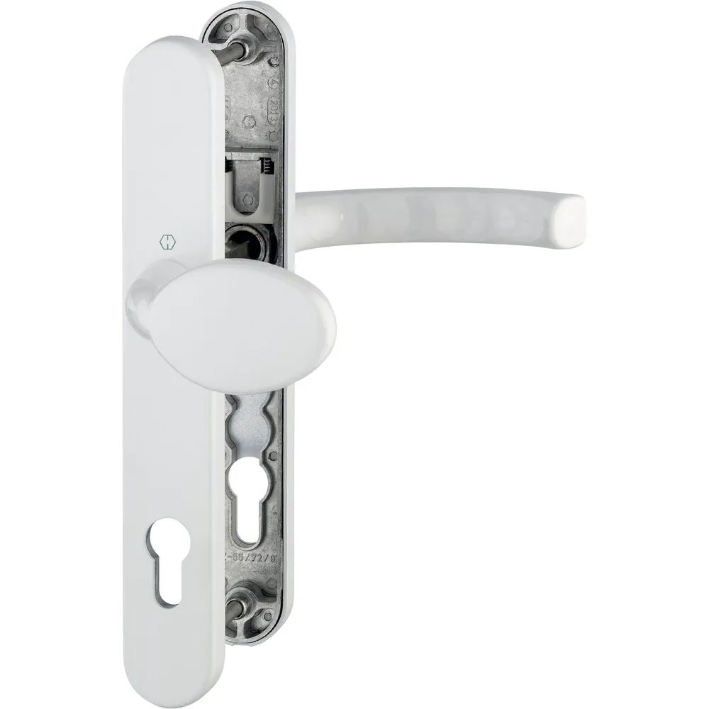 Hoppe Wechselgarnitur LIÈGE - auf Schmalschild 36 mm, Knopf, 67 - 72, weiß