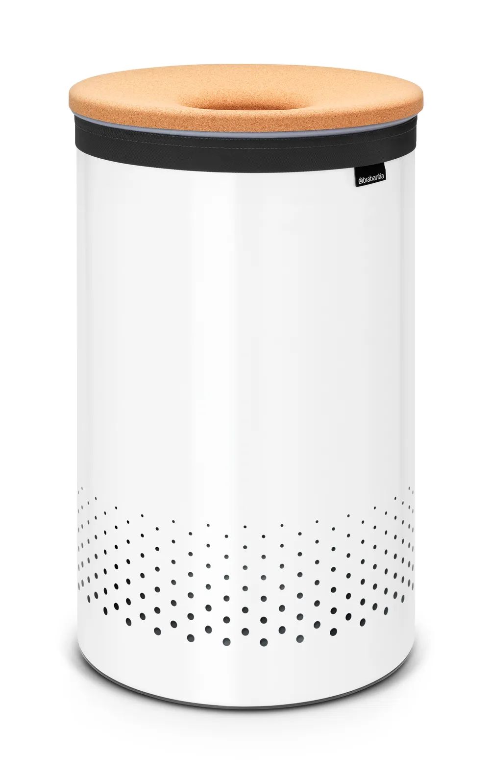Brabantia Wäschebox 60L, Korkdeckel - White