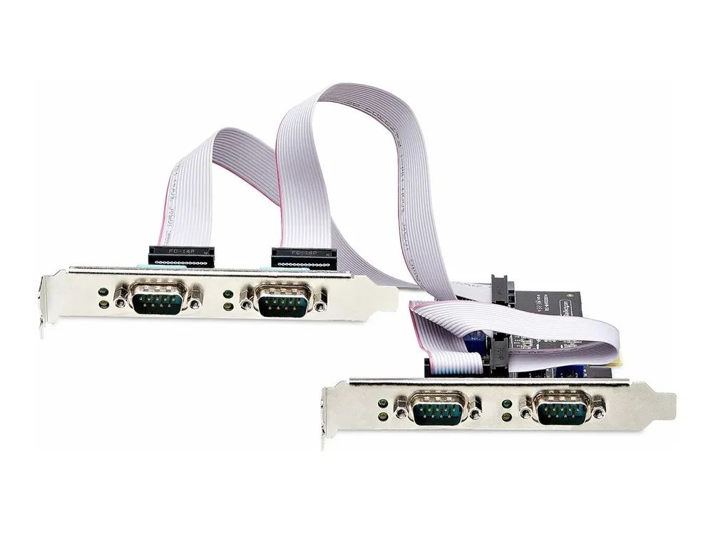 StarTech.com 4-Port Serielle PCIe Karte, RS232/RS422/RS485 Serielle Karte