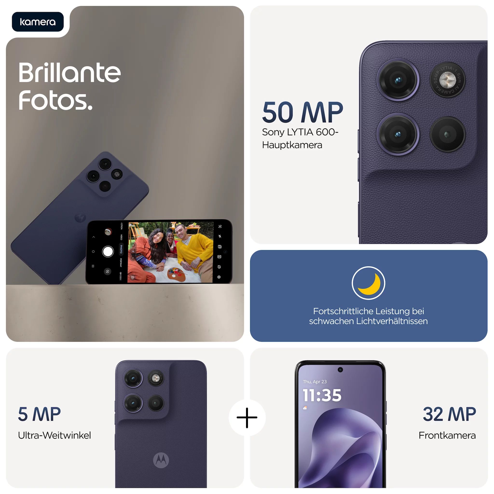 Motorola Moto g17 4/128GB, PANTONE Evening Blue