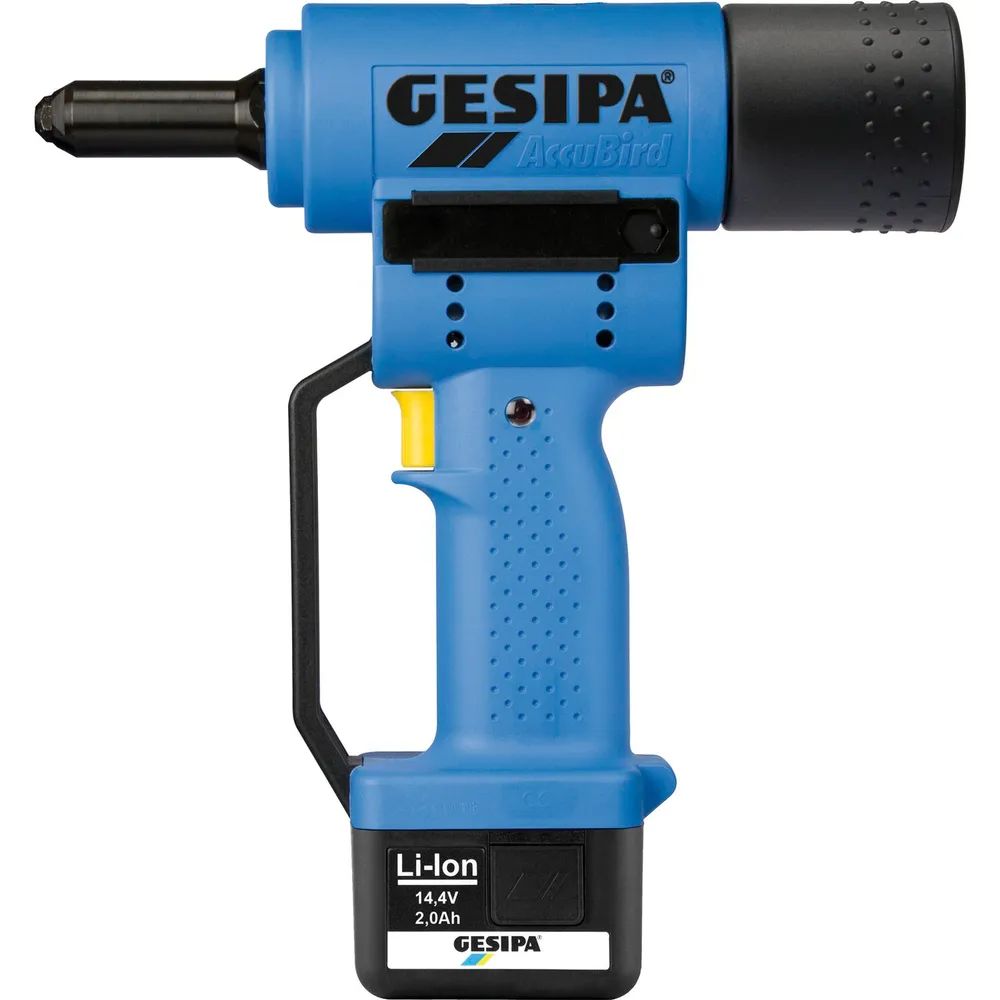GESIPA Akku-Blindniet-Setzgerät AccuBird® 14,4 Volt / 2,0 Ah Li-Ion