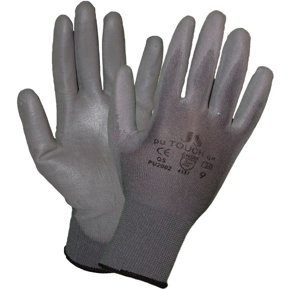 STAFFL Schutzhandschuh PU-Touch grau Größe 8