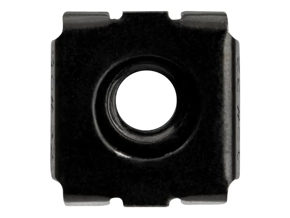 StarTech.com CABCAGENUTS1032 Kafigmuttern (10-32, fur Server-Rack, 50 Stuck, schwarz)
