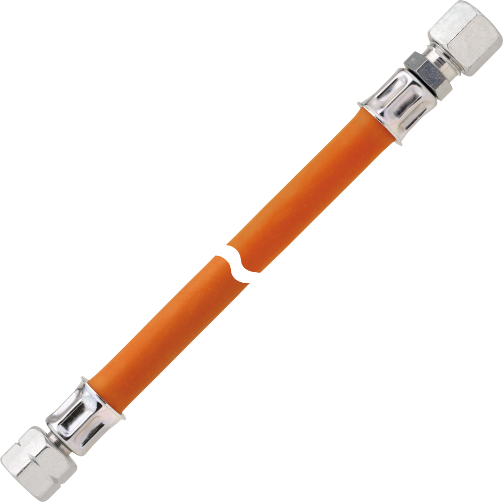 GOK MD-Gasschlauch G1-4LH-ÜMxRVS10x400