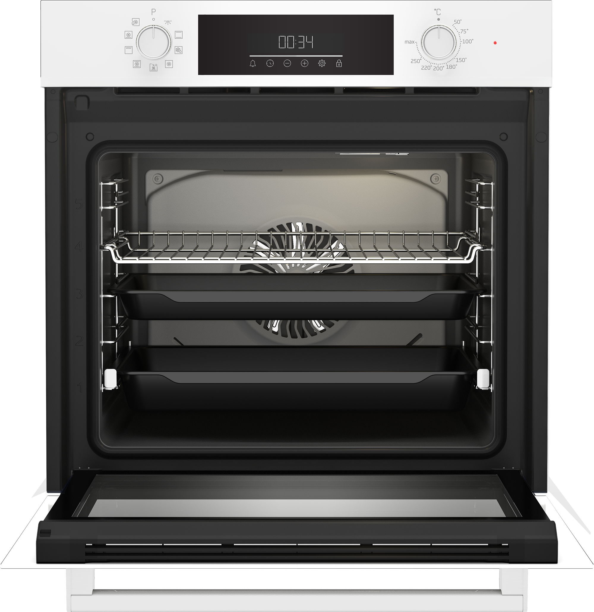 Beko BBIM14300WMS Einbau-Multifunktionsbackofen mit SteamShine, Weiß