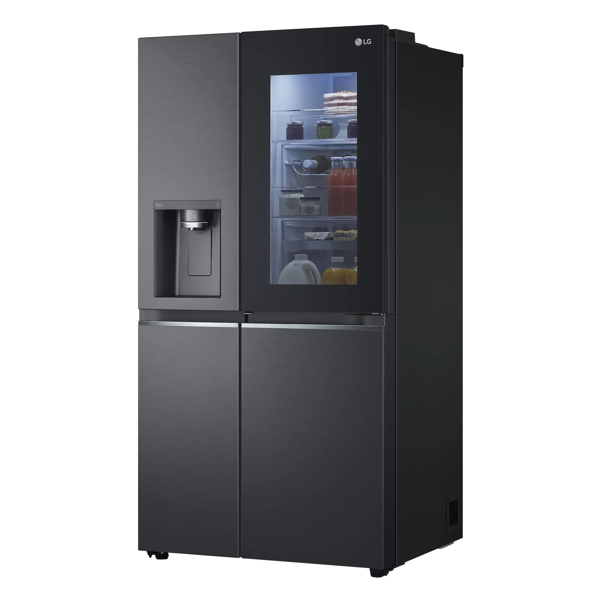 LG Electronics GSXV90MCDE Side-by-Side - Matte Black, 635L