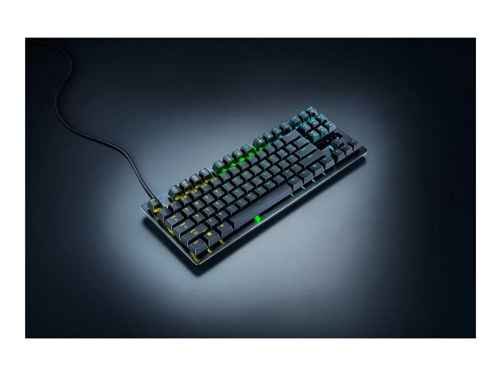 Razer Huntsman V3 8Khz - Tastatur - TKL - Hintergrundbeleuchtung - USB - QWERTZ - Deutsch - Tastenschalter: Razer Analog Optical Switches (Gen-2)