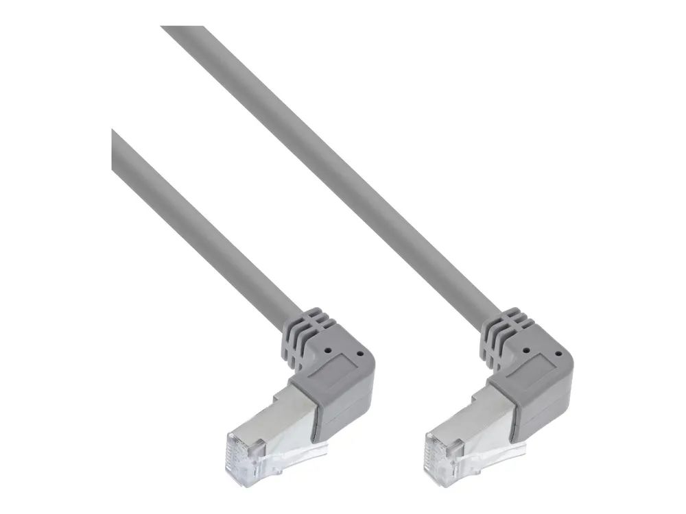 InLine Patchkabel 2-seitig unten gewinkelt - S/FTP - Cat.6 - 250MHz - PVC - 1,83m