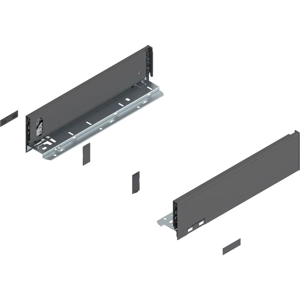 BLUM LEGRABOX pure Zarge Höhe M, NL 350, Oriongrau-matt