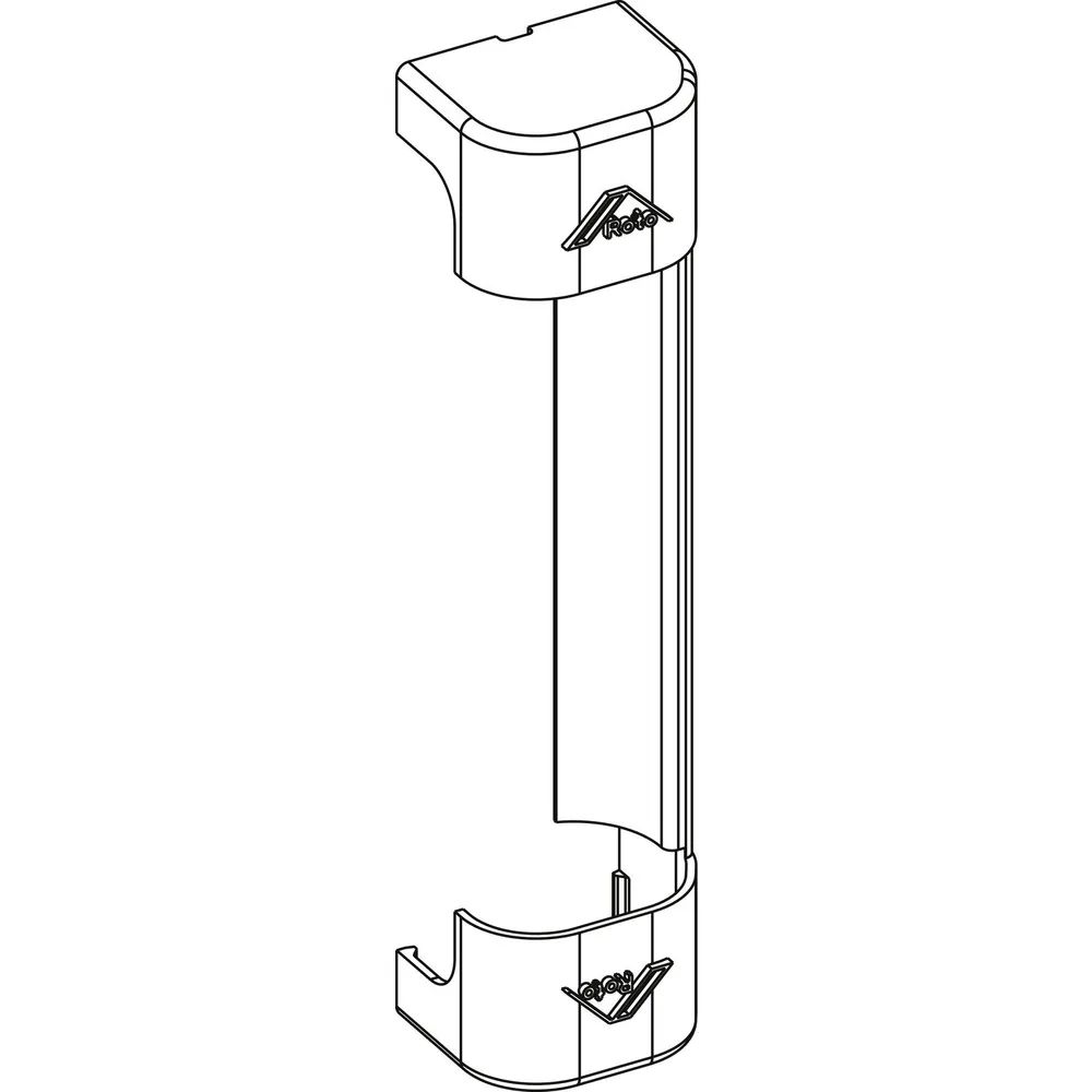 ROTO NX Abdeckkappe Axerlager P verstellbar PVC R07.2 weiß
