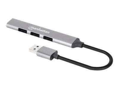 Manhattan Hub - 4-Port - 3 x USB 2.0 + 1 x USB 3.2 Gen 1