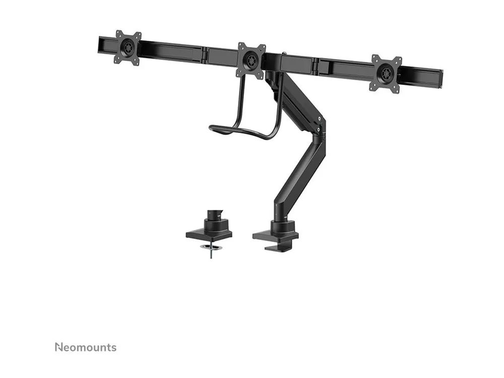 Neomounts NM-D775DX3 - Befestigungskit - Voll beweglich - für 3 LCD-Anzeigen - Schwarz - Bildschirmgröße: 43.2-68.6 cm (17"-27")