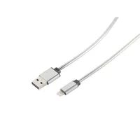 ShiverPeaks 14-13001 USB A Lightning Silber Handykabel - Kabel - Digital/Daten