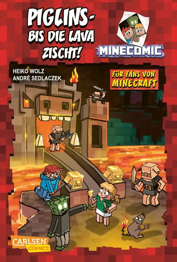 Carlsen Verlag GmbH Minecomic Bd 4 Piglins bis Lava zischt