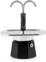 Bialetti Mini Express - Moka pot - 0,09 l - Edelstahl - Aluminium - 2 Tassen - 115 mm