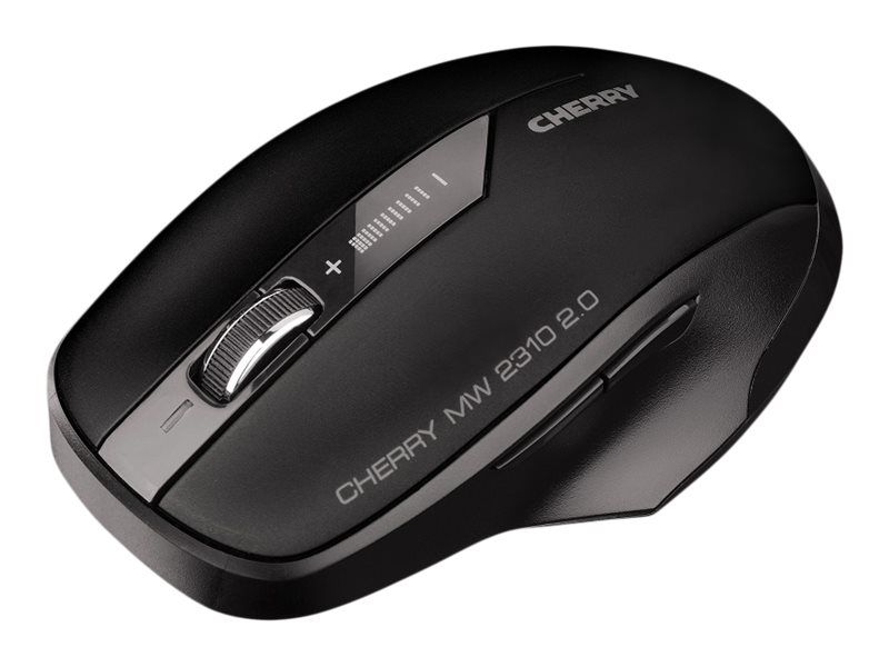 Cherry MW 2310 2.0 - Maus - rechts- und linkshändig - optisch - 6 Tasten - kabellos - RF, 2.4 GHz - kabelloser Empfänger (USB)