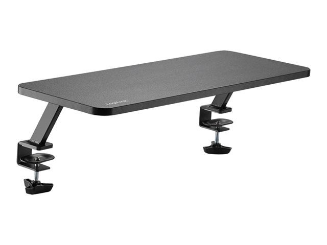 LogiLink Aufstellung - Riser - für Monitor - 650 mm lang - Stahl, Graukarton, Kunststoff - Schwarz - Bildschirmgröße: 33-81.3 cm (13"-32")