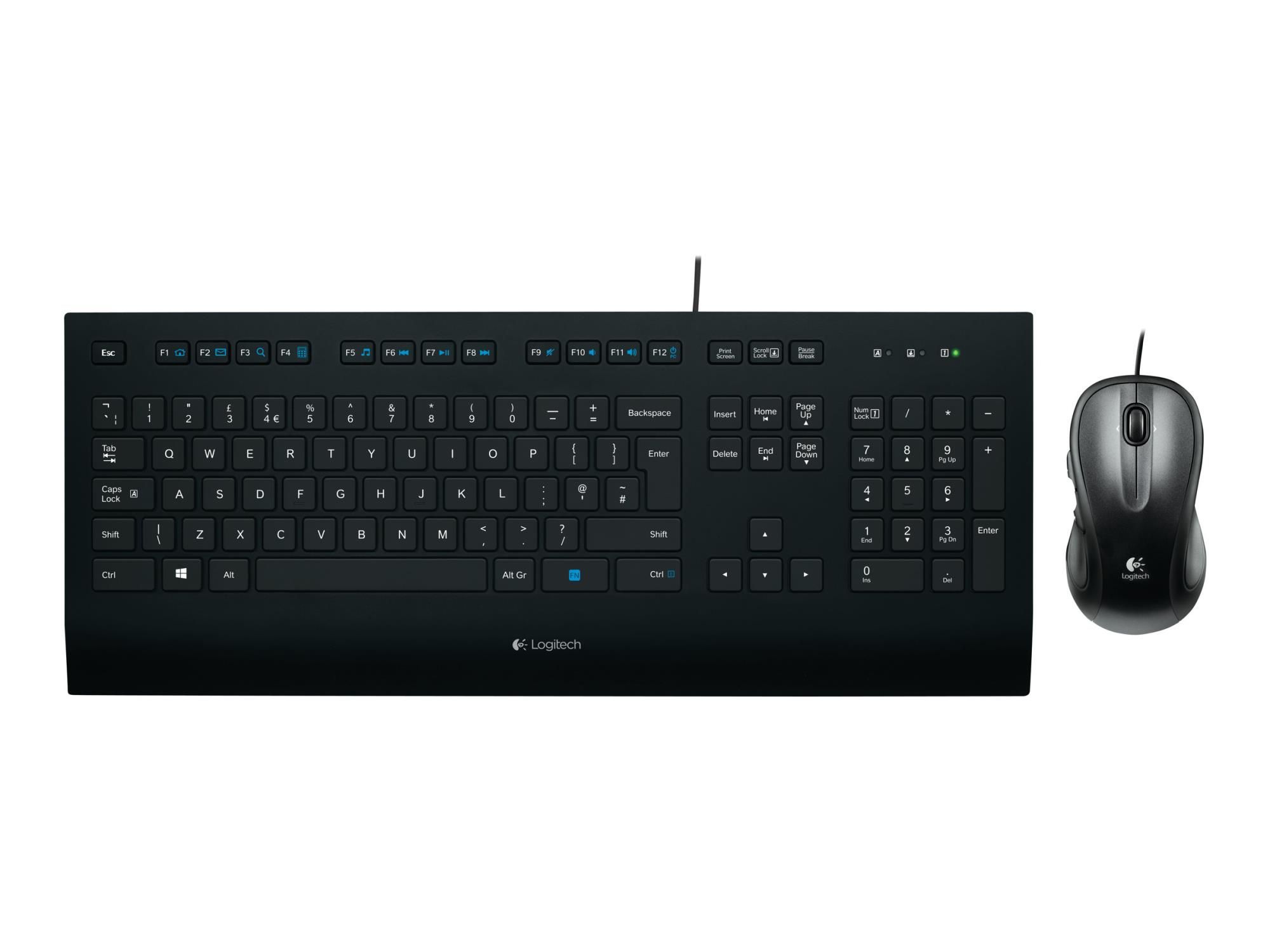 Logitech Corded K280e - Tastatur - USB - Französisch