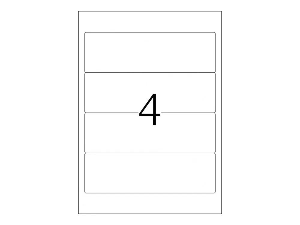 HERMA Special - Papier - matt - permanent selbstklebend - weiß - 192 x 59 mm 400 Etikett(en) (100 Bogen x 4)