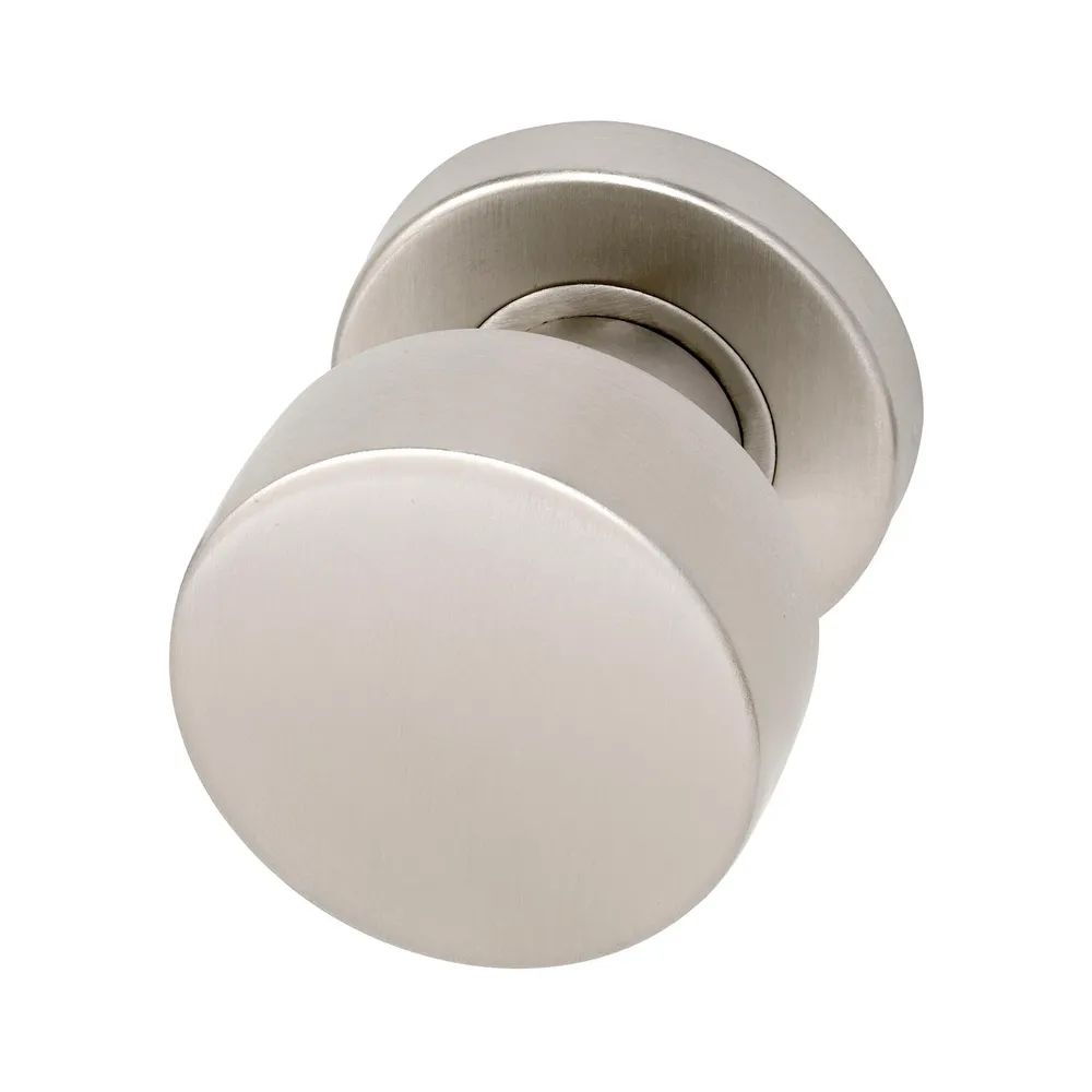 MARCHESI Knopfdrücker-Lochteil auf Rosette fest drehbar ø 52,50x11, Edelstahl