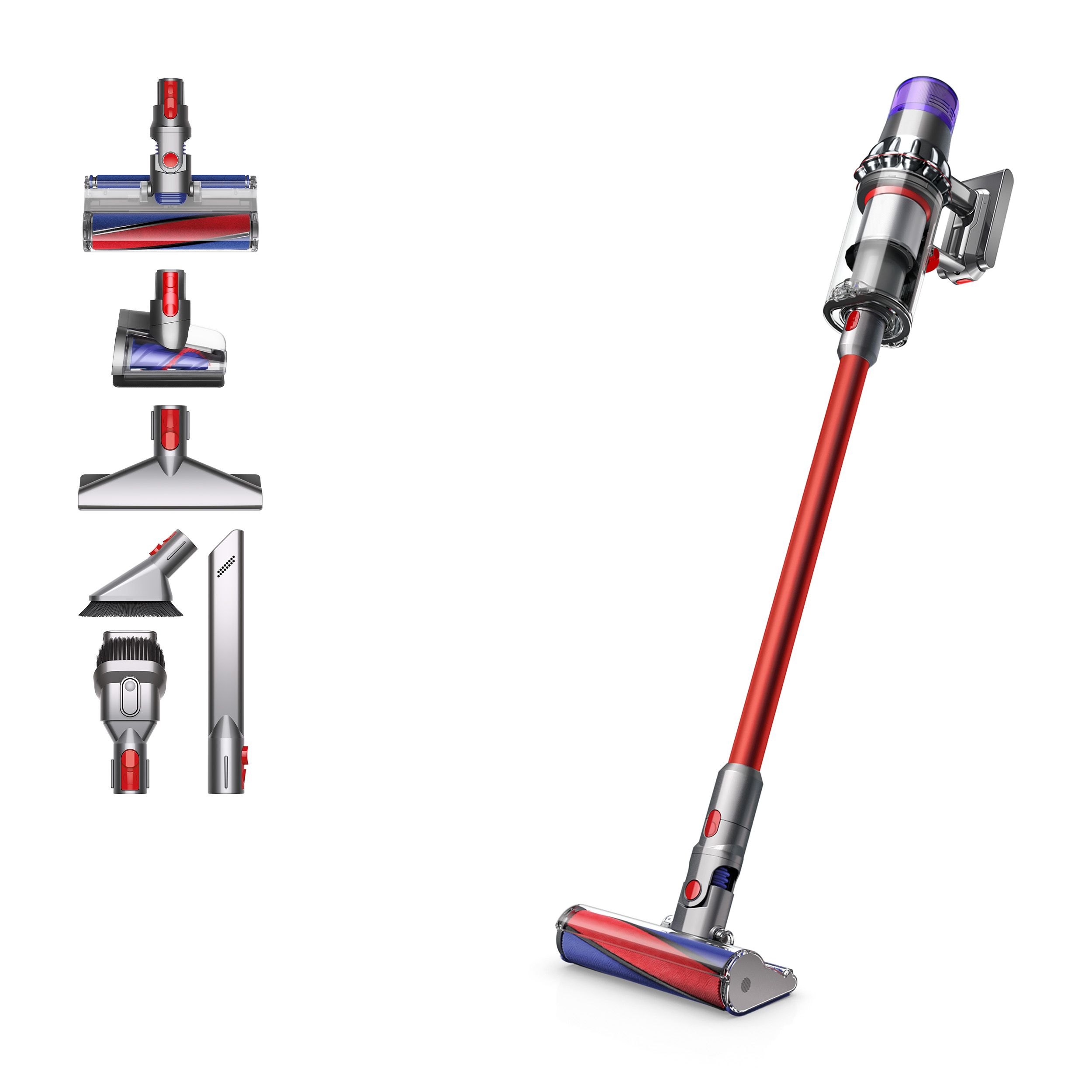 Dyson SV15 V11 Fluffy, Nickel / Rot