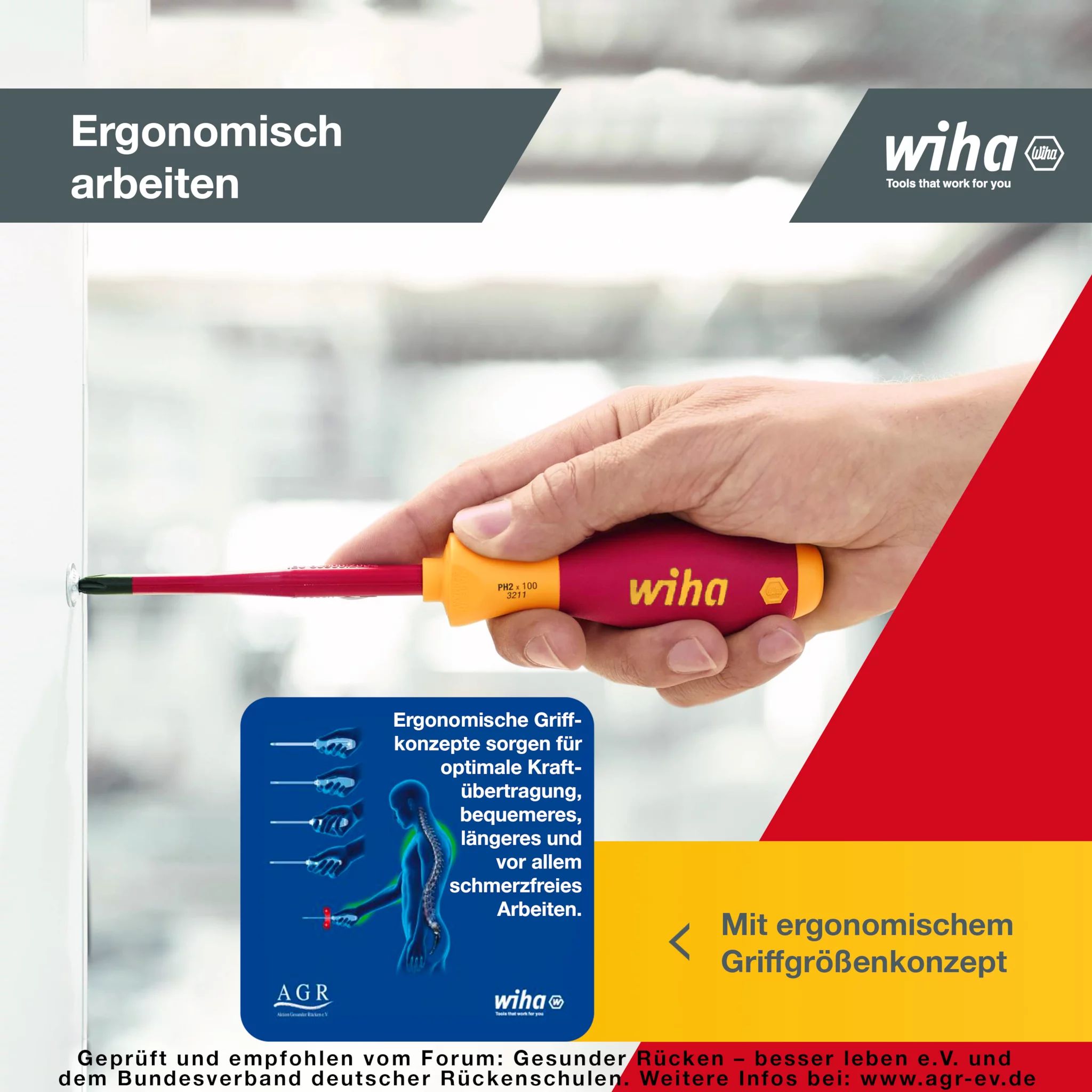 Wiha Schraubendreher Set SoftFinish® electric slimFix gemischt, 12-tlg.
