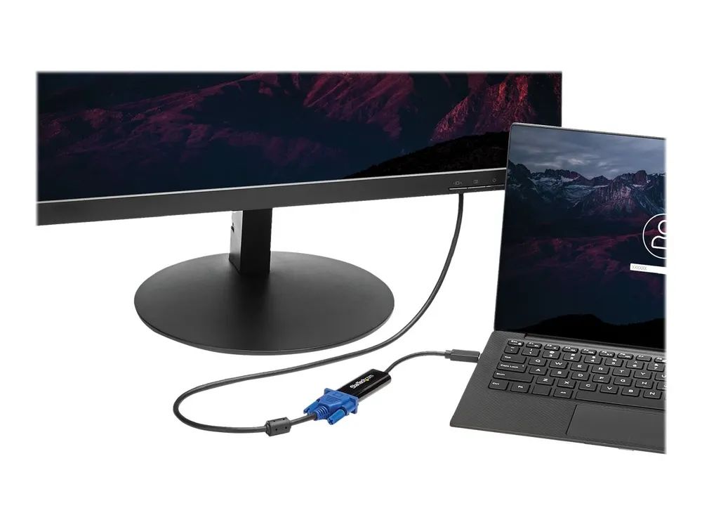 StarTech.com USB auf VGA Adapter - Externe Grafikkarte - USB 3.0 - Slim - 1080p - Multi Monitor Adapter - Videoadapter - TAA-konform - USB Typ A männlich zu HD-15 (VGA)